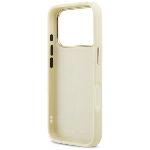 Etui Karl Lagerfeld Karl Script Logo do iPhone 17 Pro beżowy