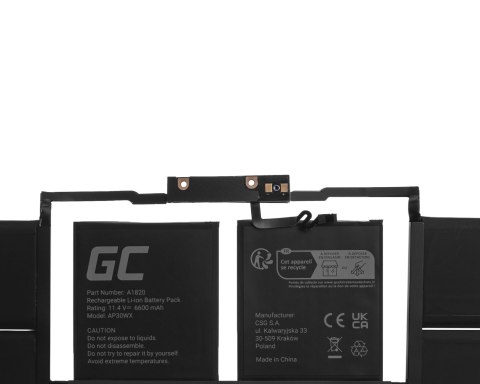 Green Cell baterie A1820 pro Apple MacBook Pro 15 A1707 (2016, 2017)