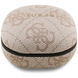Słuchawki TWS ENC Guess 4G Classic Metal Logo różowy