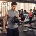 Hantel regulowany żeliwny z podstawką obciążenie 2,5-24 kg MOVEPRO