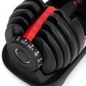 Hantel regulowany żeliwny z podstawką obciążenie 2,5-24 kg MOVEPRO