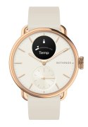 Zegarek hybrydowy Withings ScanWatch 2 - Stal nierdzewna - Hybrydowy inteligentny zegarek z paskiem - Fluoroelastomer - Rozmiar 