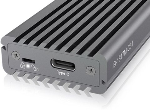 Obudowa IcyBox IB-1817M-C31 Type-C na PCIe NVMe M.2