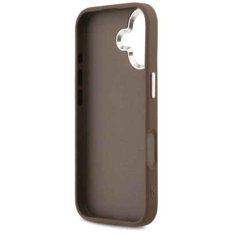 Etui Guess 4G Big 4G Classic Logo do iPhone 17 brązowy srebrny
