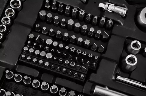 Zestaw kluczy nasadowych10-220, 220 szt, rozmiary 1/4, 1/2, 3/8, walizka, NEO TOOLS