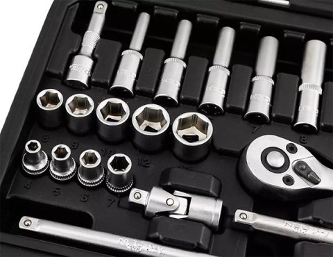 Zestaw kluczy nasadowych10-231, 23 szt, rozmiar 1/4, walizka, NEO TOOLS