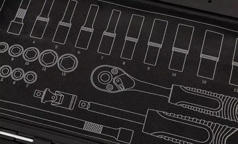 Zestaw kluczy nasadowych10-231, 23 szt, rozmiar 1/4, walizka, NEO TOOLS