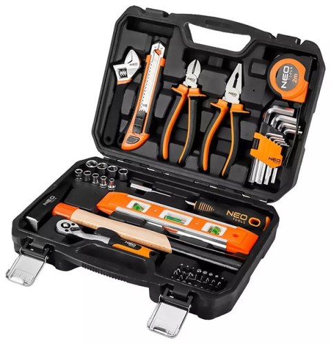 Zestaw narzędzi10-200, 60 szt., rozmiar 1/4, walizka, NEO TOOLS