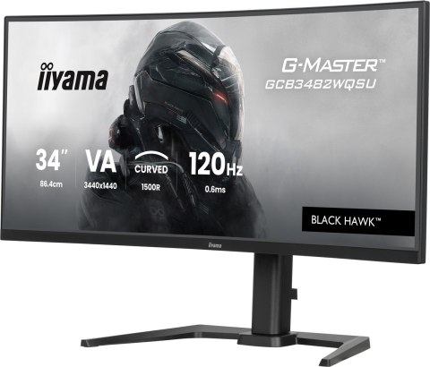 Monitor IIYAMA 86,4 cm (34") GCB3482WQSU-B1 21:9 2xHDMi+DP+USB-C Curv