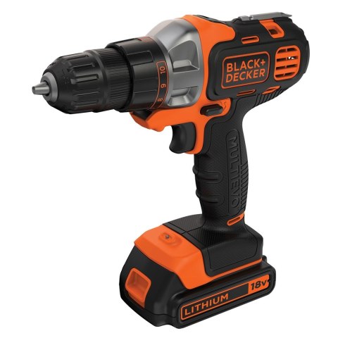 Black & Decker MT218K-QW oscylujące narzędzie wielofunkcyjne Czarny, Pomarańczowy 8500 OPM