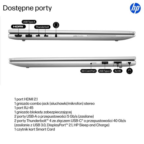 HP EliteBook 6 G1i Ultra 5 225U 16.0"WUXGA IPS 300nits AG 24GB DDR5 5600 SSD512 Arc Cam 5Mpx 56Wh W11Pro Pike silver aluminium 3