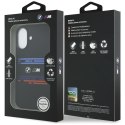 Etui BMW M Silicon Horizontal Line MagSafe do iPhone 17 czarny