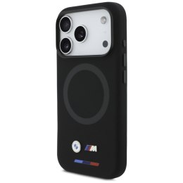 Etui BMW M Silicon Logo MagSafe do iPhone 17 Pro czarny
