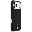 Etui BMW M Silicon Tricolor Line MagSafe do iPhone 17 Pro Max czarny