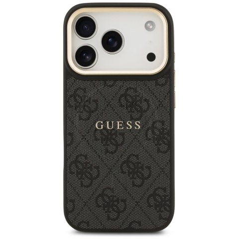 Etui Guess 4G PU Classic Logo MagSafe do iPhone 17 Pro czarny