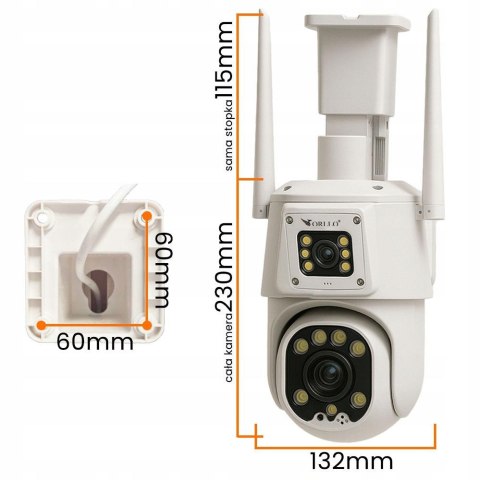 Kamera IP Orllo TZ8 Dual 4MP+4MP 4G Wi-Fi