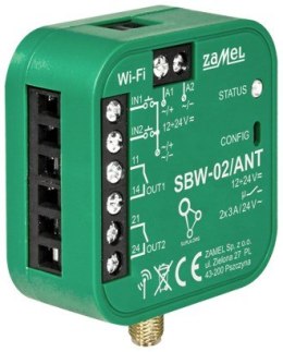 Inteligentny sterownik bram i drzwi SBW-02/ANT Wi-Fi, 12-24 V AC/DC ZAMEL