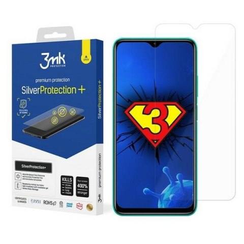 3MK Silver Protect+ Xiaomi Redmi 9T Folia Antymikrobowa montowana na mokro