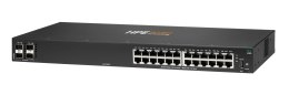 HPE Aruba Networking 6100 24G 4SFP+ Zarządzany L3 Gigabit Ethernet (10/100/1000) 1U Czarny