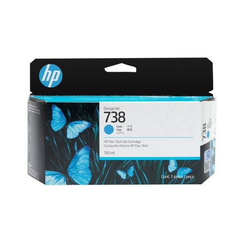 HP 738 Cyjan Tintenpatrone 130ml