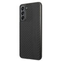 AMG AMHCS21FESBLSCA S21 FE G990 czarny/black hardcase Carbon Stripe&Embossed