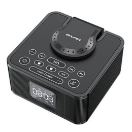 AWEI głośnik Bluetooth Y332 + Ładowarka indukcyjna czarny/black
