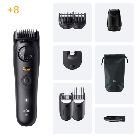 Braun BeardTrimmer 5 BT5560 trymer do brody Mokry & Suchy Czarny