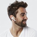 AWEI słuchawki sportowe Bluetooth T12 TWS białe/white