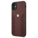 Etui BMW BMHCN61RSPPR iPhone 11 6,1" / Xr czerwony/red hardcase Leather Curve Perforate