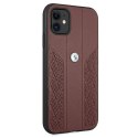 Etui BMW BMHCN61RSPPR iPhone 11 6,1" / Xr czerwony/red hardcase Leather Curve Perforate