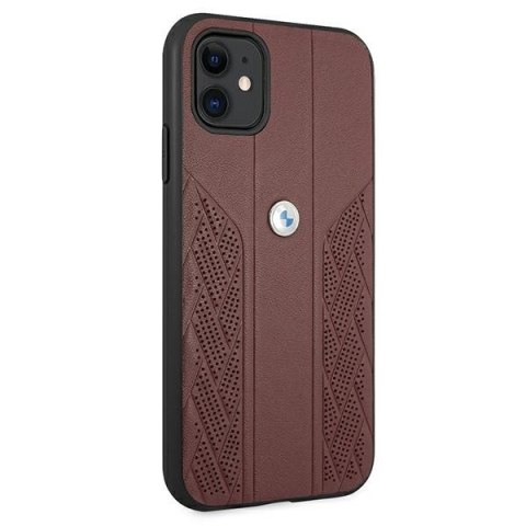 Etui BMW BMHCN61RSPPR iPhone 11 6,1" / Xr czerwony/red hardcase Leather Curve Perforate