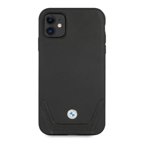 Etui BMW BMHCN61RSWPK iPhone 11 6,1" / Xr czarny/black hardcase Leather Perforate