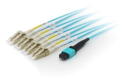 Kabel krosowy - MTP wielomodowy - LC Multi-Mode - 3.0m - Światłowód - 50/125 mikronów - OM4 - Akwamaryn