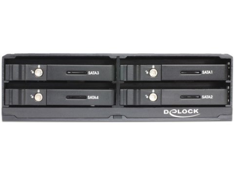 Kieszeń Delock 5.25" Mobile Rack dla 4 x 2.5" SATA HDD / SSD