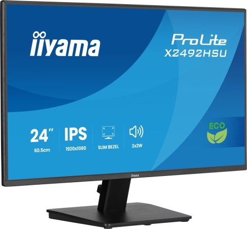 Iiyama ProLite 24-calowy panel IPS Full HD z wąskimi ramkami z każdej strony i klasą energetyczną B