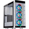 CORSAIR iCUE 465X RGB - Wieża - ATX - Panel boczny z okienkiem (szkło hartowane) - Bez zasilacza (ATX) - Biały - USB/Audio (CC-9