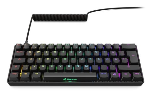 Klawiatura Sharkoon Gaming Keyboard Skiller SGK50S4 Gen2 czarno-żółty RGB