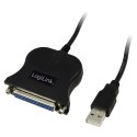 Adapter LOGILINK USB Typ A - D-sub UA0054A USB Typ A - D-sub 25-pin