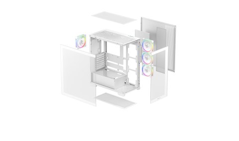 Deepcool Case | CG580 4F V2 WH | White | ATX | Power supply included No