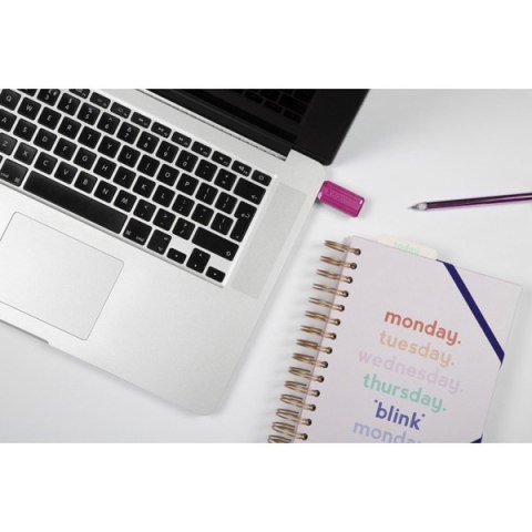 Verbatim USB flash disk, USB 2.0, 128GB, Store,N,Go PinStripe, różowy, 49460, do archiwizacji danych