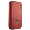 Ferrari FEOGOFLBKP12SRE iPhone 12 mini 5,4" czerwony/red book Off Track Perforated