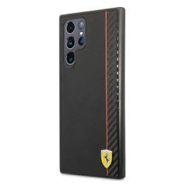 Ferrari FESAXHCS22LBK S22 Ultra S908 czarny/black hardcase On Track Carbon Stripe