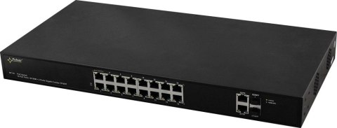 PULSAR SF116 łącza sieciowe Zarządzany Fast Ethernet (10/100) Obsługa PoE 1U Czarny