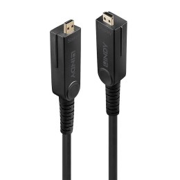 LINDY Kabel światłowodowy Micro-HDMI hybrydowy 18G 10m