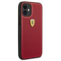 Ferrari FESPEHCP12SRE iPhone 12 mini 5,4" czerwony/red hardcase On Track Perforated