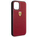 Ferrari FESPEHCP12SRE iPhone 12 mini 5,4" czerwony/red hardcase On Track Perforated