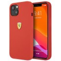 Ferrari FESSIHCP13SRE iPhone 13 mini 5,4" czerwony/red hardcase Silicone