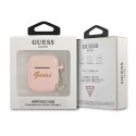 Guess GUA2LSCHSP AirPods cover różowy/pink Silicone Charm Heart Collection