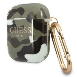 Guess GUA2UCAMA AirPods cover zielony/khaki Camo Collection