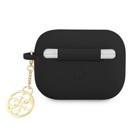 Guess GUAPLSC4EK AirPods Pro cover czarny/black Silicone Charm 4G Collection